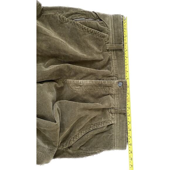 STIO Mens Olive Green Cotton Corduroy Pants 5 pocket Size 40R 40x32 - Picture 6 of 7